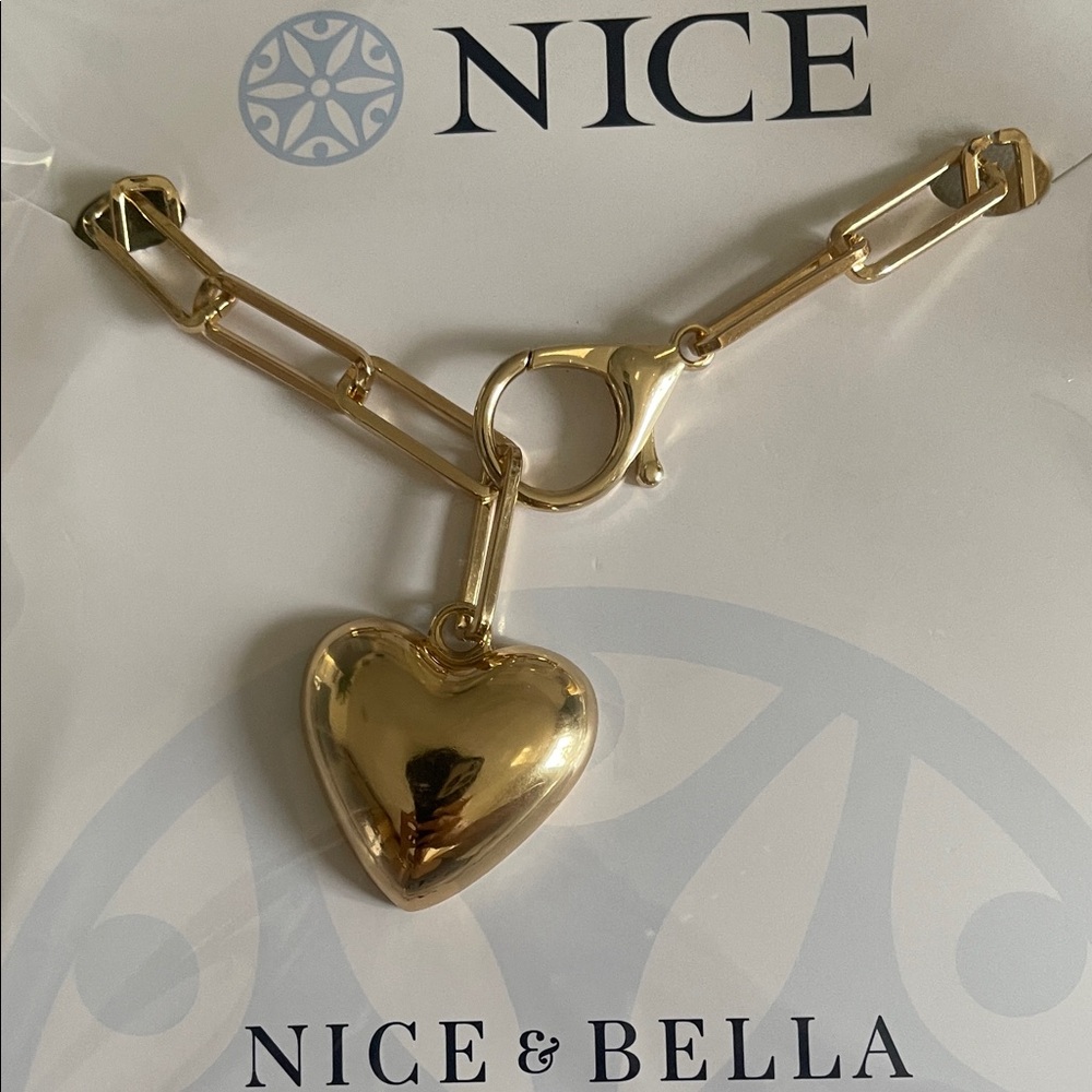 Nice & Bella Gold Heart Bracelet